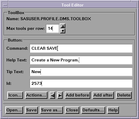 [Tool Editor Dialog Box]