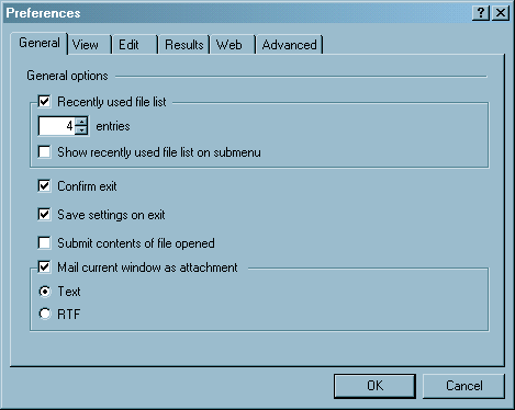 [The Preferences dialog box]