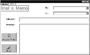 [An example e-mail FRAME entry]