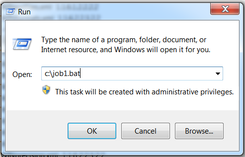 BAT program opens a DOS window