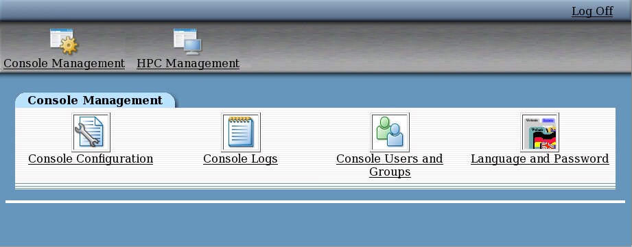 Console Management page