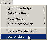 Running a User Analysis