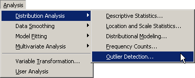 Selecting the Outlier Detection Analysis