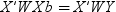 The normal equation with a weighted variable. Click image for alternative formats.