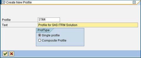 Create New Profile Dialog Box
