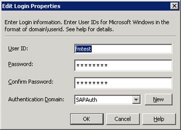 Edit Login Properties