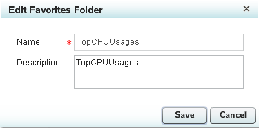 Edit Favorites Folder Dialog Box