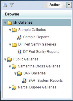 Browse Panel with expanded folders