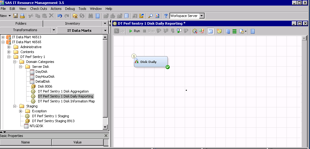 Report Job Created by the Adapter Setup Wizard