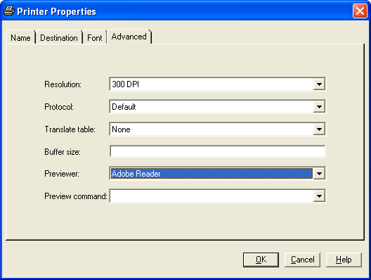 [Printer Properties Window Displaying Advanced Tab]