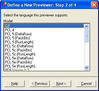 [Previewer Definition Window to Enter Previewer Language]