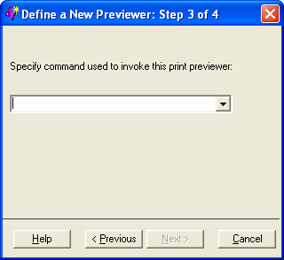 [Previewer Definition Window to Enter Command to Open Previewer Application]