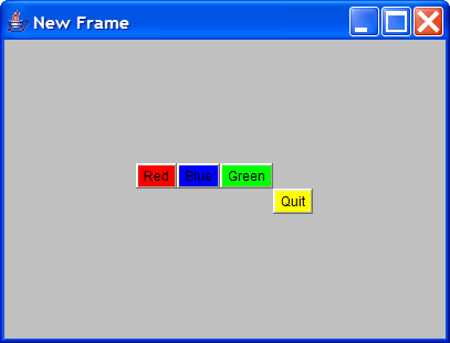 [User Interface Created by the Java Object]