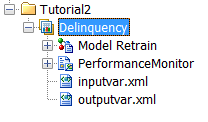 The Delinquency project in the Project Tree
