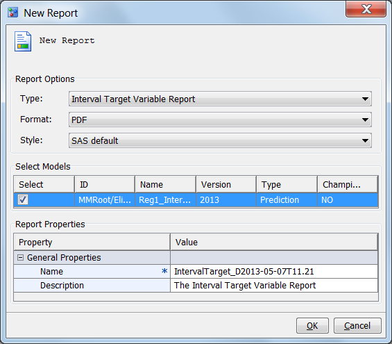 Interval Target Variable Report