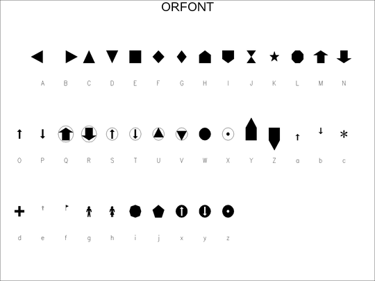 ORFONT - A Filled Font