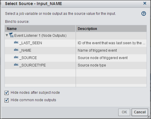 Select Source Window for Input_NAME