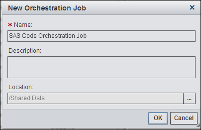 Orchestration Job Window