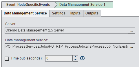 Data Management Service Settings