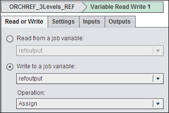 Middle-Level Read or Write Variable Settings