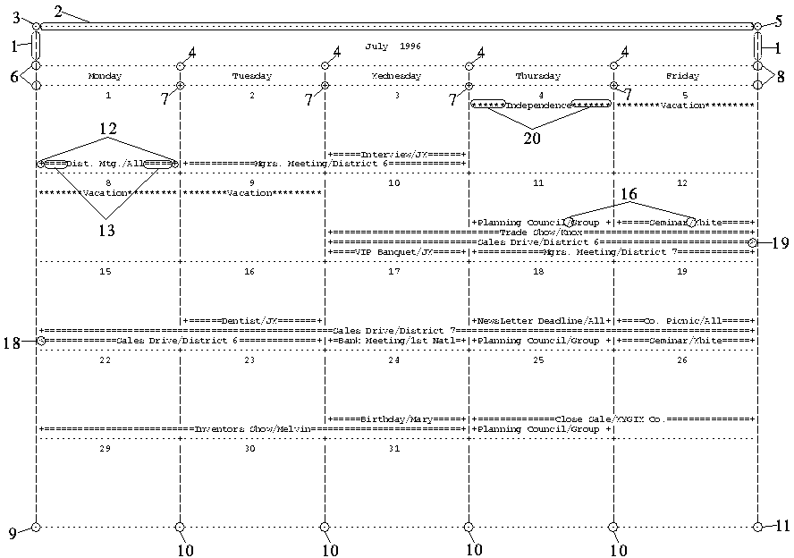 [Formatting Characters in PROC CALENDAR Output]
