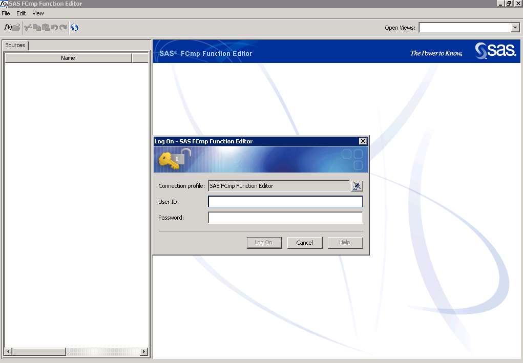 [Initial Dialog Box for the FCmp Function Editor]