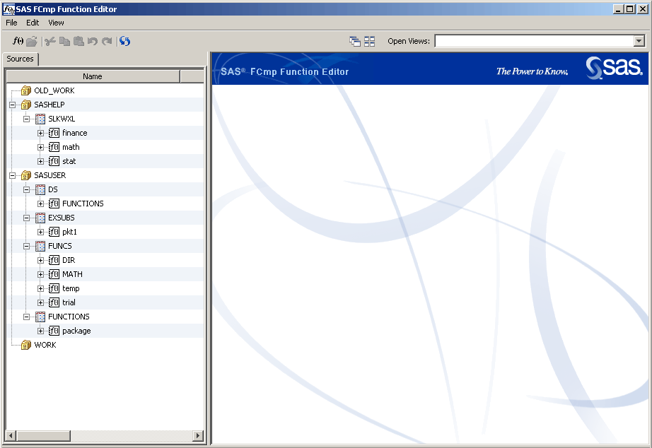 [The FCmp Function Editor with Libraries Displayed]