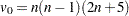 $v_0=n(n-1)(2n+5)$