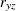 $r_{yz}$