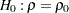 $H_0: \rho = \rho _0$