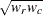 $\displaystyle w_ r $