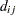 $\displaystyle A_{ij} - D_{ij} $