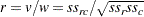 \[ \mr {var}(r) = \frac{1}{w^4} \sum _ i \sum _ j n_{ij} \left( w (R_ i - \bar{R}) (C_ j - \bar{C}) - \frac{b_{ij} v}{2w} \right)^2 \]