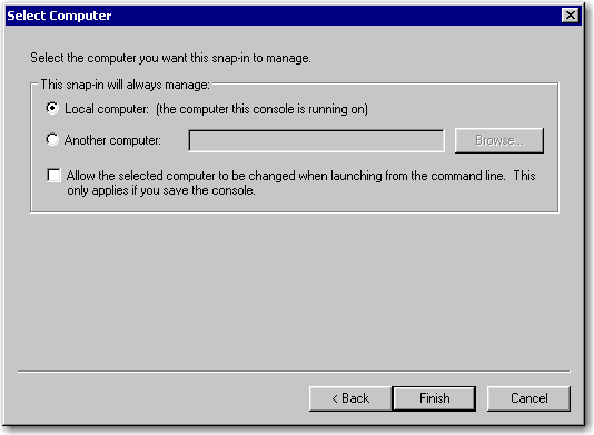 Select Computer dialog box