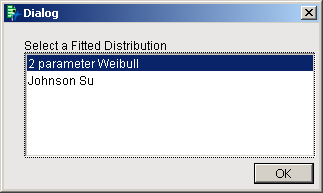 Distribution Selection Dialog Box