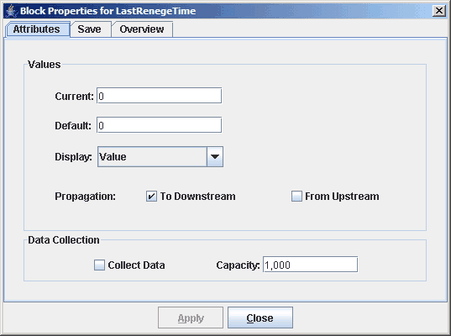 LastRenegeTime Number Holder Dialog Box