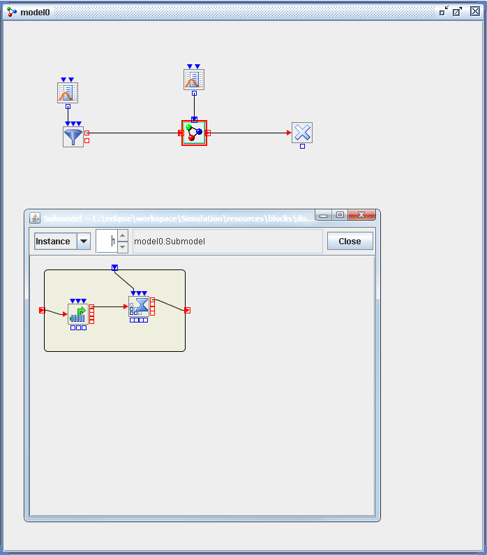 A Submodel Block and the Submodel Window