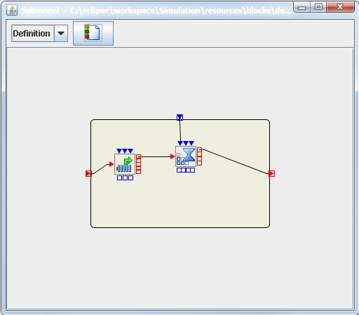 A Submodel Window in Definition Mode