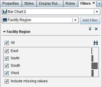 A Basic Report Filter with Check Boxes for Each Discrete Value