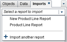 Imports Tab with a Report List