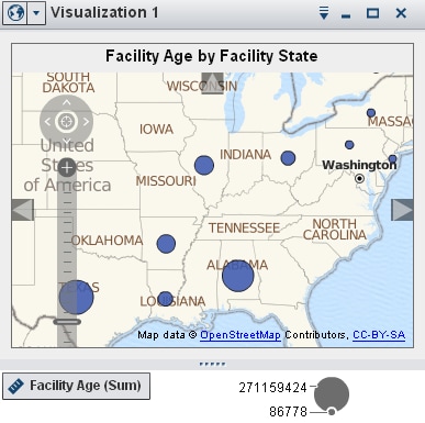 Example geo bubble map