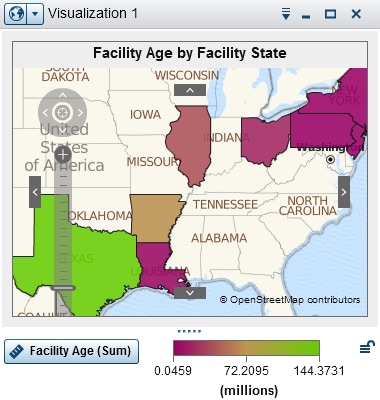 Example geo region map