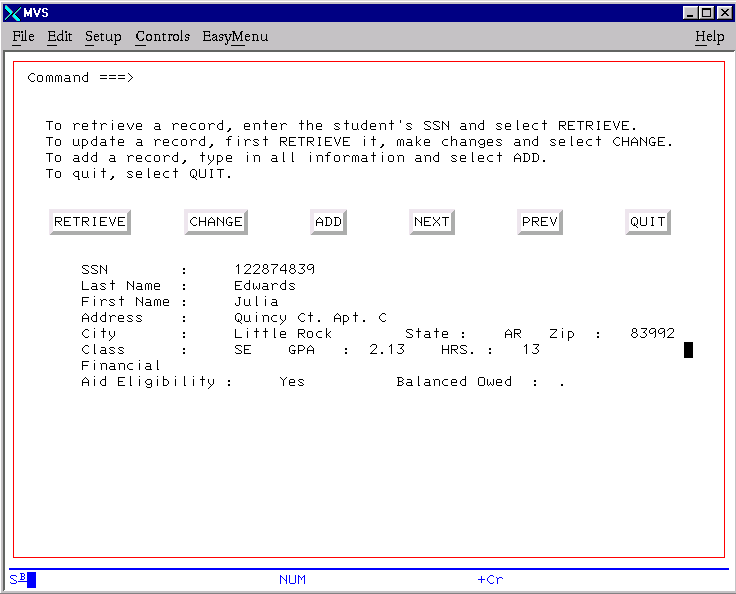 [Result of SCL Windowing Program]