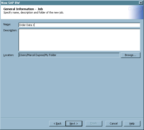 General Information - Job Page 