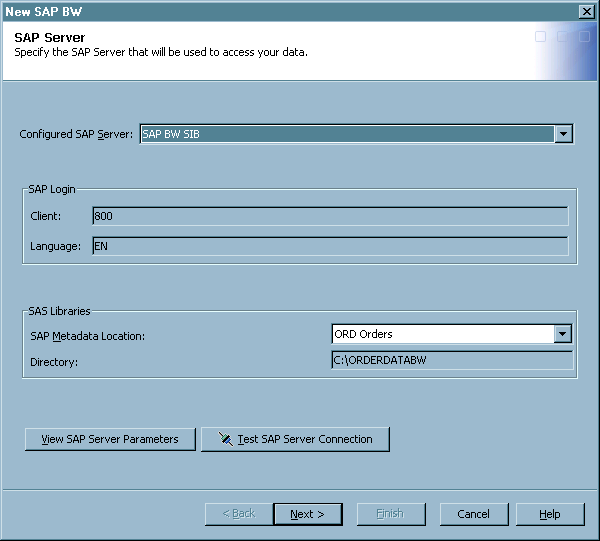 SAP Server Page 
