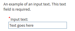 Example of Text Box from the Sample Task Template