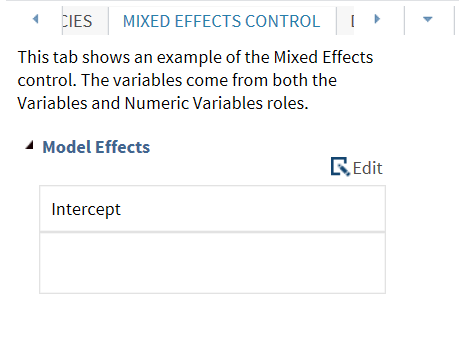 Example of a Mixed Effects Control