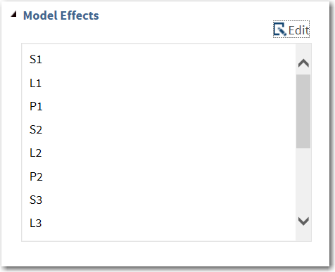 Model Effects on the Models Tab