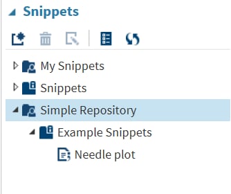 Needle Plot Snippet in the Simple Repository