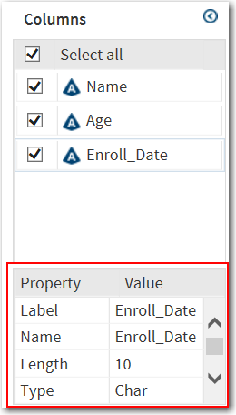 Enroll_Date As a Character Variable with a Length of 10